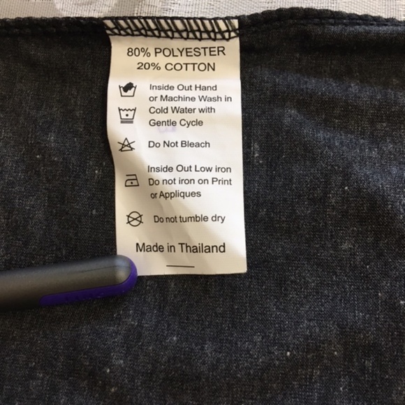 NWOT, Women Sleeveless Tank Top,100% Polyester, Grey, “Unicorn” silkscreen - Picture 5 of 6